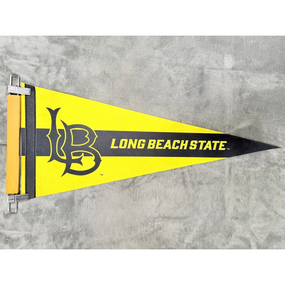 Long Beach State Pennant NCAA College Fan Souvenir Decor Yellow Black